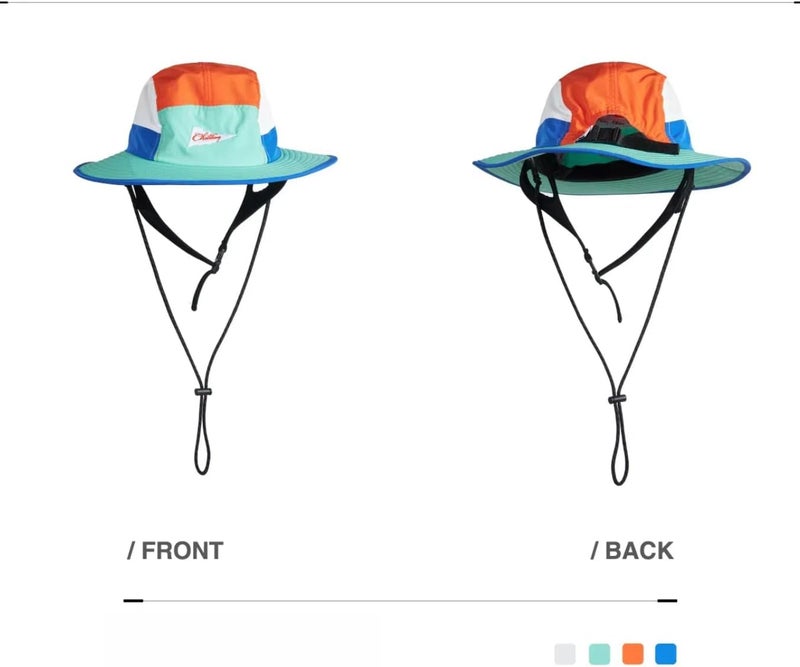 YWYLL Color-Blocked Fisherman Style Sun Hat for Outdoor Camping, Surfing & Vacations - Wide Brim, UV Protective, Anti-Slip - Image 2